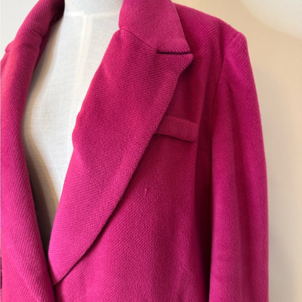 Peach Love California Fuchsia one button Blazer soft Sz S